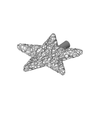Christmas tree topper voronoi star  version    stl