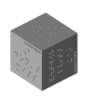 Braille Avengers Cube FranklyBuilt