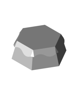 blockSnowHexagonLow stl