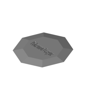 Pokemon Boulder Badge  Frankly Built stl