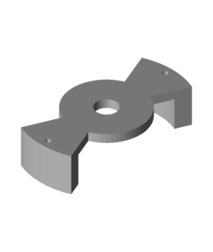 FingerWheelSupportBracket stl