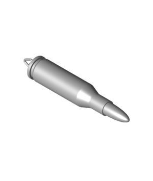 Bullet pendant keychain