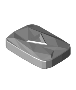 dimond youtube play button stl
