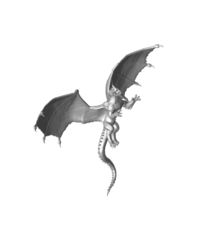 Blue Dragon Young Flying