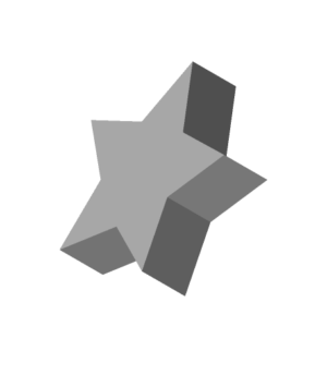 Simple Point Star stl