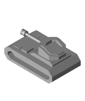 Low Poly Tank stl