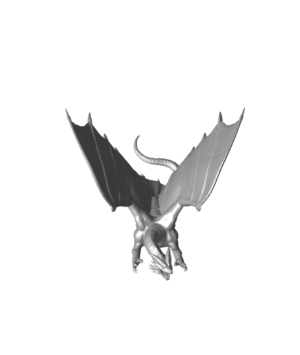 Young Flying Copper Dragon