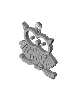 Owl pendant stl
