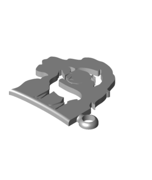 DeerAndDolphinKeychain stl