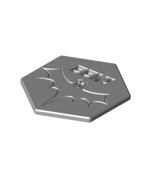 pdo Bat EEK Coaster NoahMillerDesign