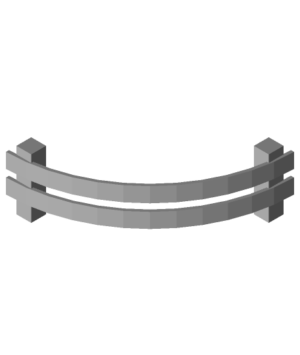 fenceCornerCurved stl