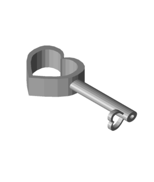 FHW  Hollow Body heart Key