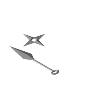 kunai and shiruken version two