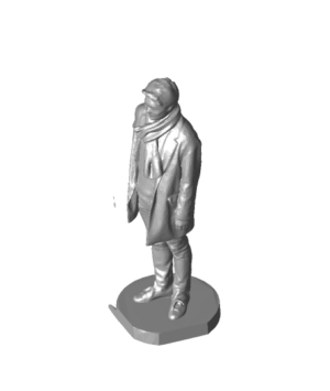 man met sjaal   mm stl