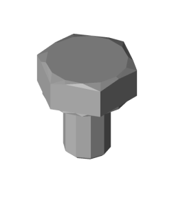 Hex Bolt Free STL – Simple Hexagon Head Bolt Model
