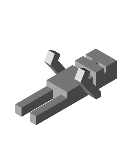 Enderman Coat Hanger Free STL – Fan Art Minecraft Wall Hook