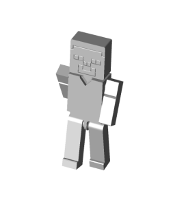 Minecraft Steve Free STL – Fan Art Block Figure