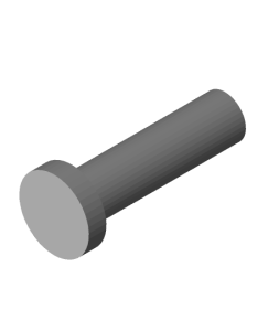 Wheel Pin Free STL – Simple Axle Pin with Flat Head