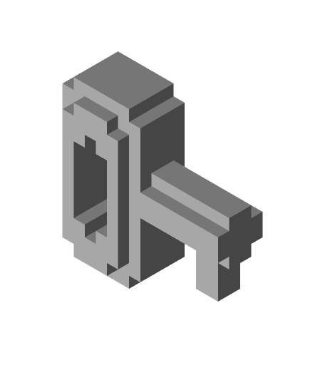 Super Mario World Key Free STL – Fan Art Pixel Key