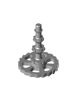 Catapult Gear Axle Free STL – Toy Catapult Part