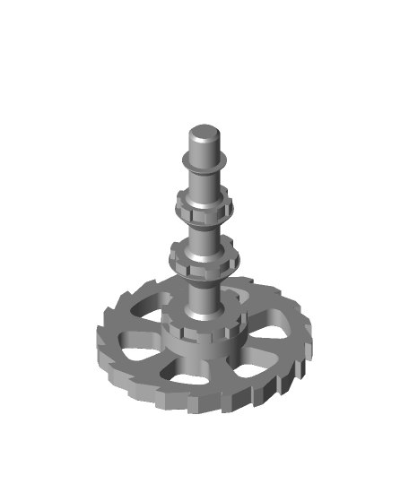 Catapult Gear Axle Free STL – Toy Catapult Part