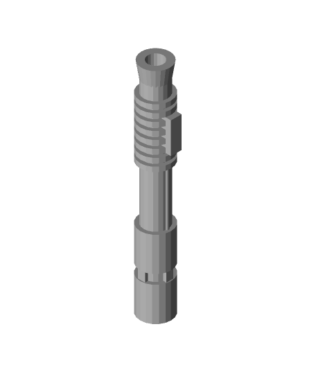 Lightsaber Hilt Free STL – Hollow Sci-Fi Saber Prop